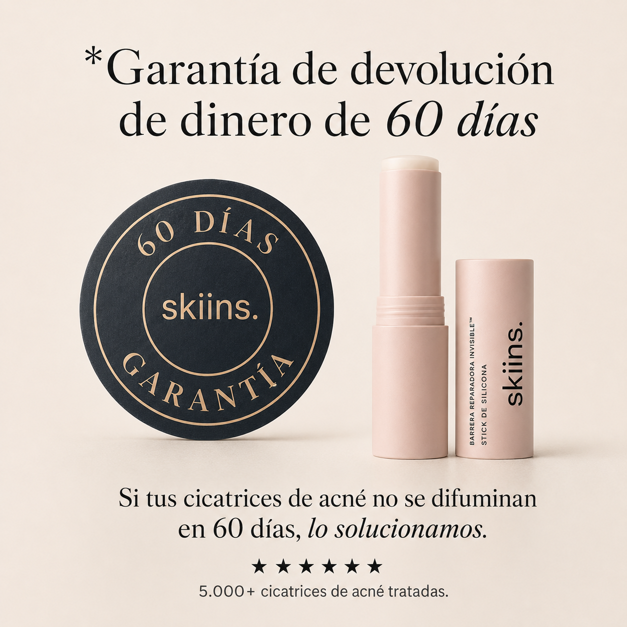 Skiins™ | Stick de Silicona para Marcas de Acné